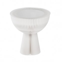 Portable Folding Kraft Paper Bouquet Table Side Corner Table Sofa Side Cabinet Nightstand White